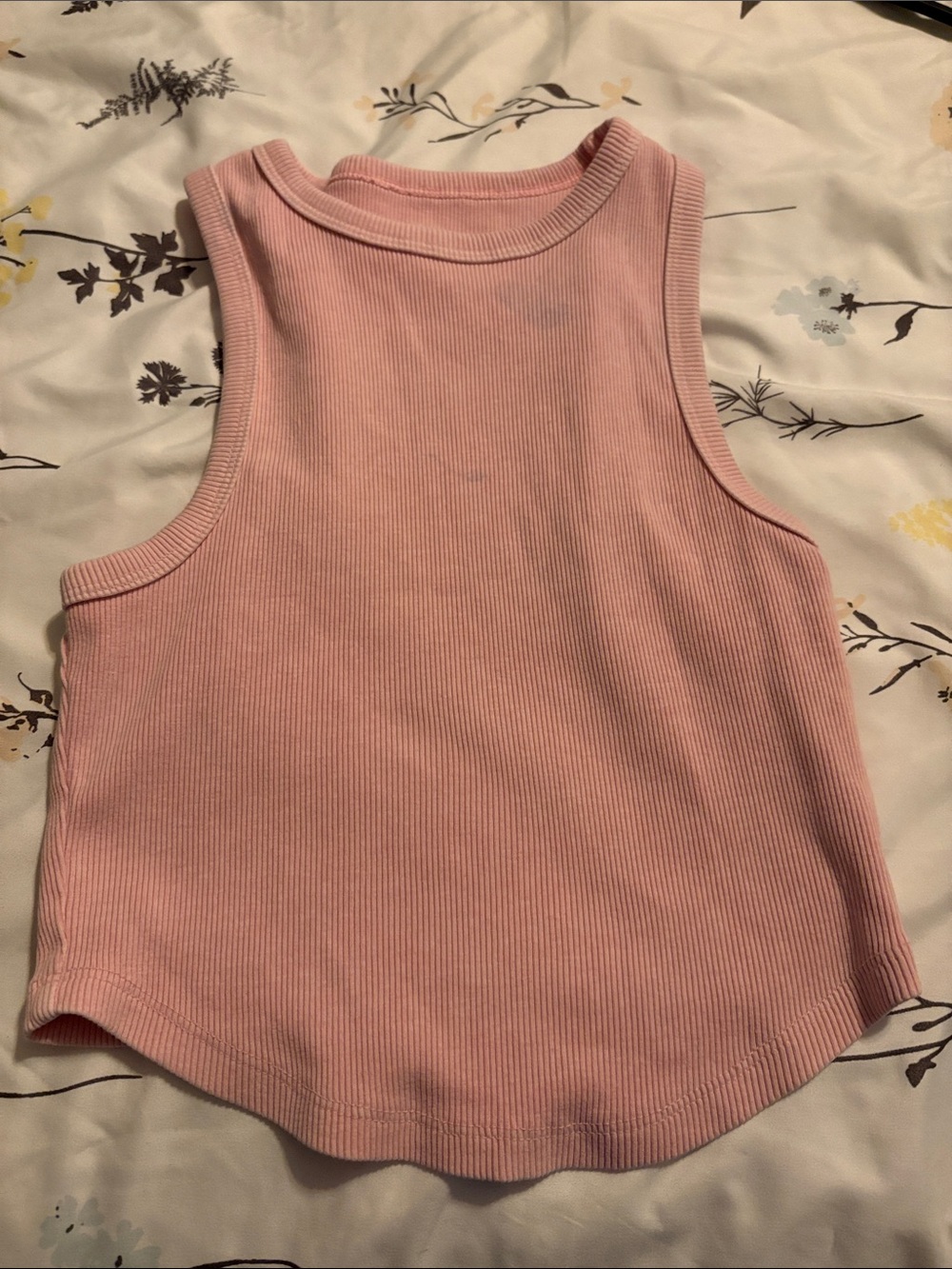 aerie Blush Ribbed Racerback Tank